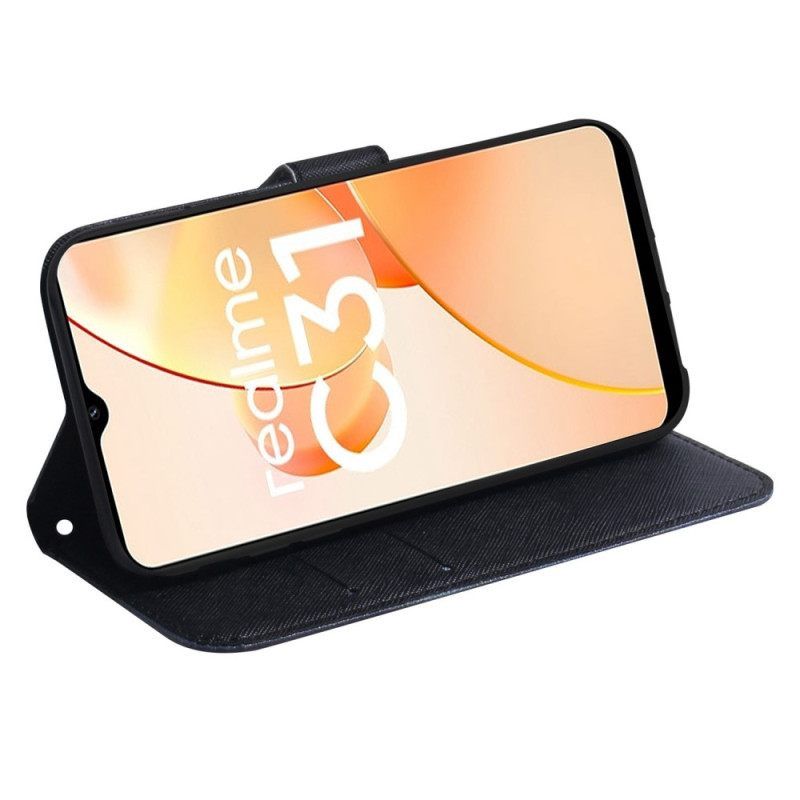 δερματινη θηκη Realme C35 Αρκτοειδές Ζώο Της Ασίας
